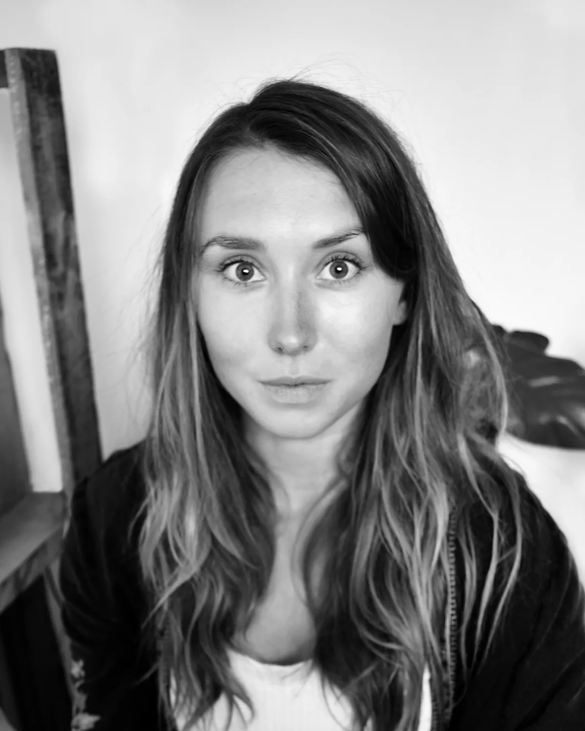 Portrait of Lucy Schippel. Porträt von Lucy Schippel.
